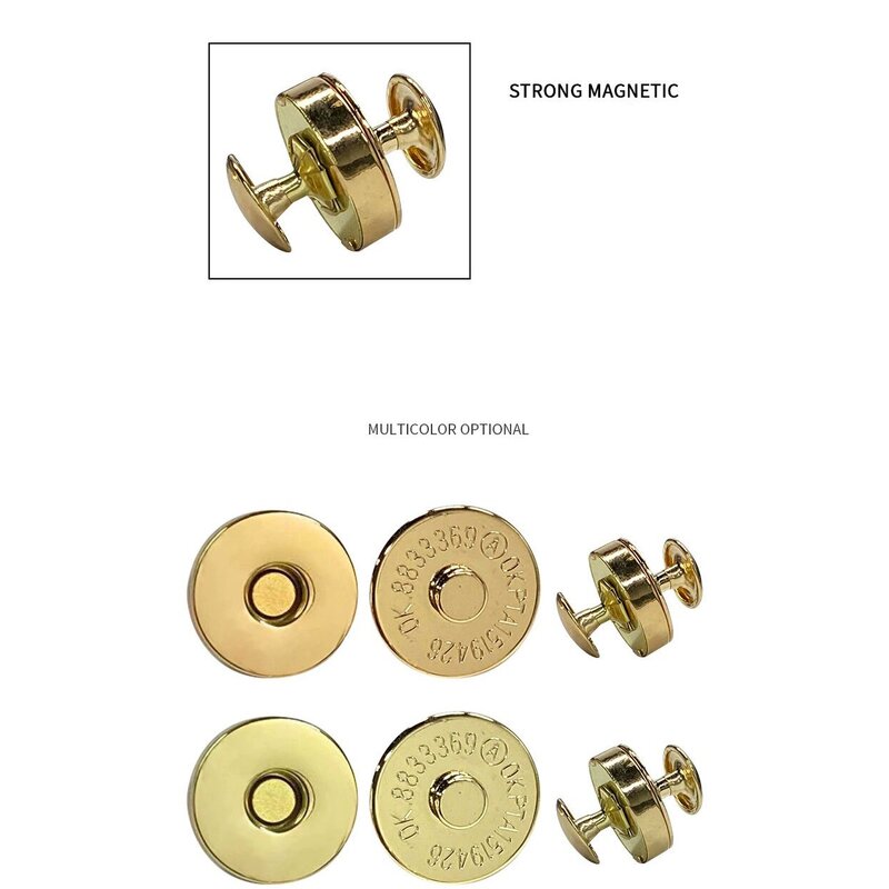 Magnet Buttons Manufacturer - OEM/ODM 14mm 18mm Strong Power Super Thin for Purse Wallet