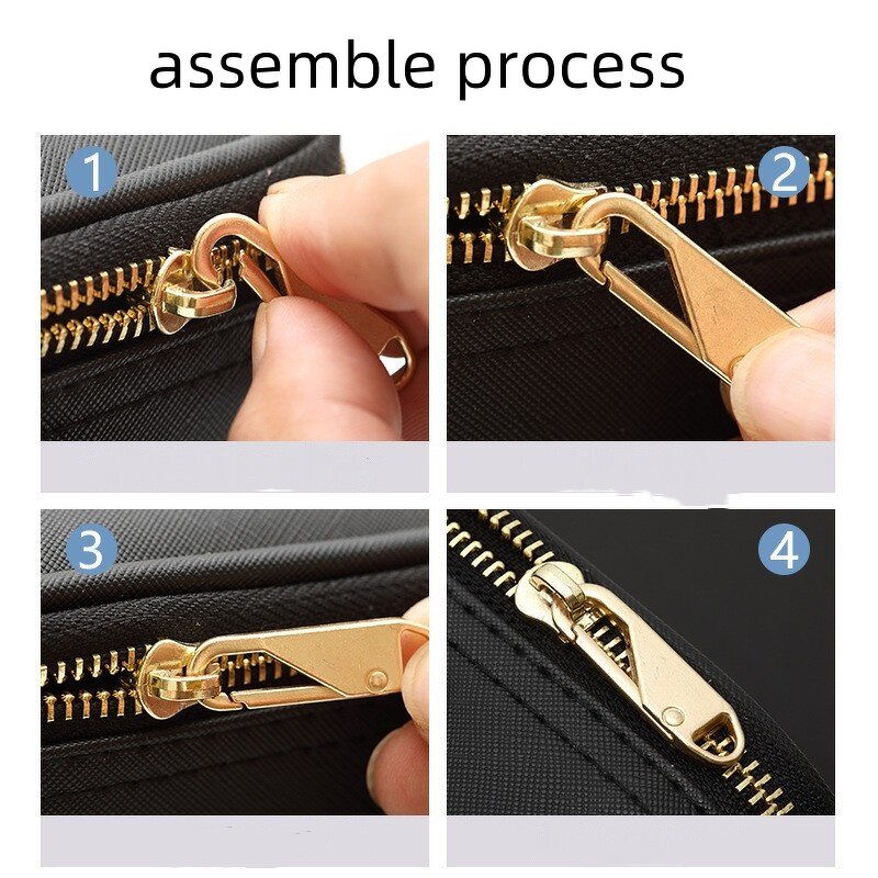 Zipper Puller Factory - OEM/ODM Zinc Alloy No Rusty Custom logo Removable for Luggage Leather