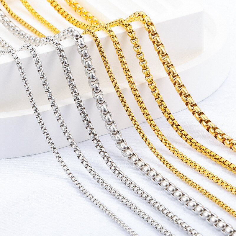 Metal Chains Manufacturer - OEM/ODM 18K Gold Color Stainless Steel Not Rusty for Purse