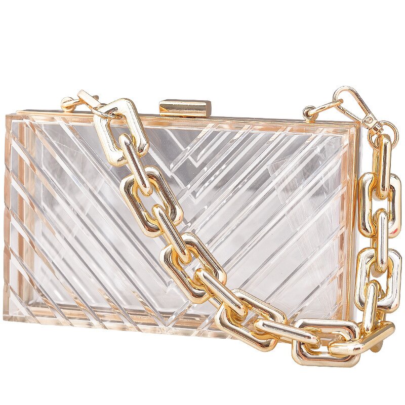 Acrylic Handbag Manufacturer - OEM/ODM Wholesale Ladies Transparent Trendy Crossbody Evening