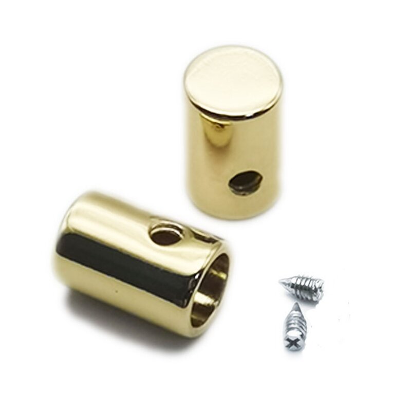 Rope Stopper Factory - OEM/ODM High Quality Gold Metal Drawstring Cord End Cap for Clothes