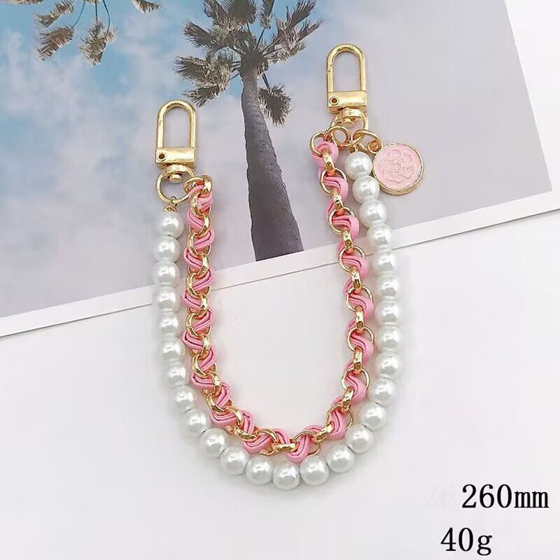 Phone Wrist Strap Manufacturer - OEM/ODM Cute Elastic Assorted Color Handbag Handle Keychain