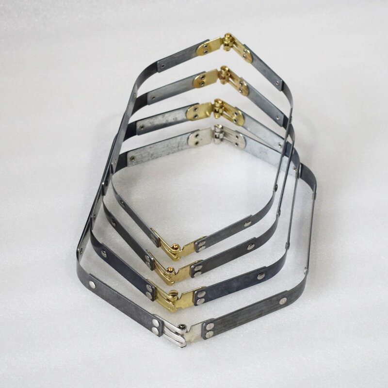 Metal Purse Frame Factory - OEM/ODM 18cm Box Round Shape Clutch with Handle Chain Set