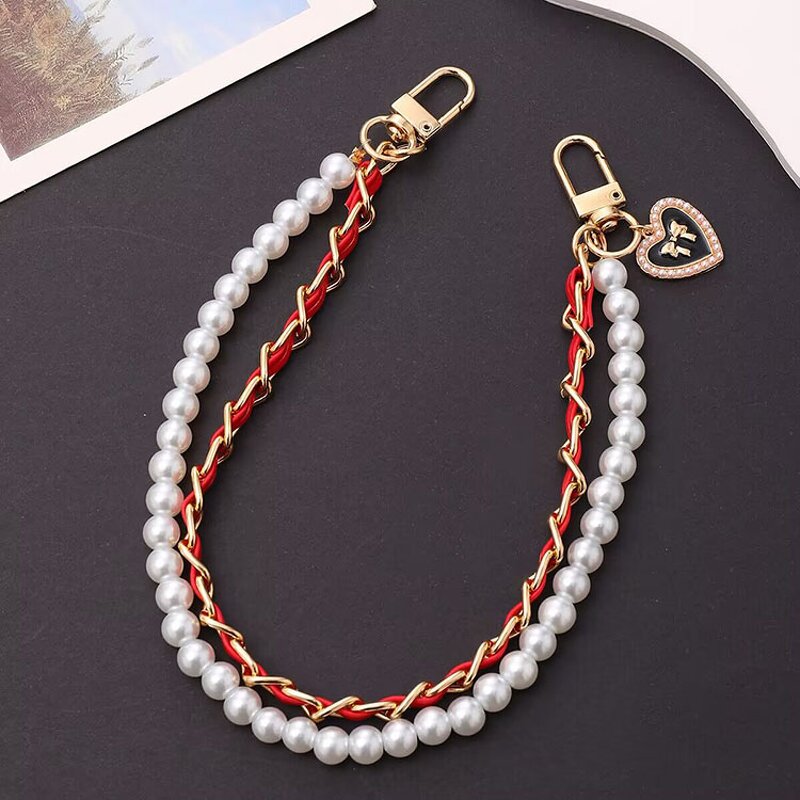 Phone Wrist Strap Manufacturer - OEM/ODM Cute Elastic Assorted Color Handbag Handle Keychain