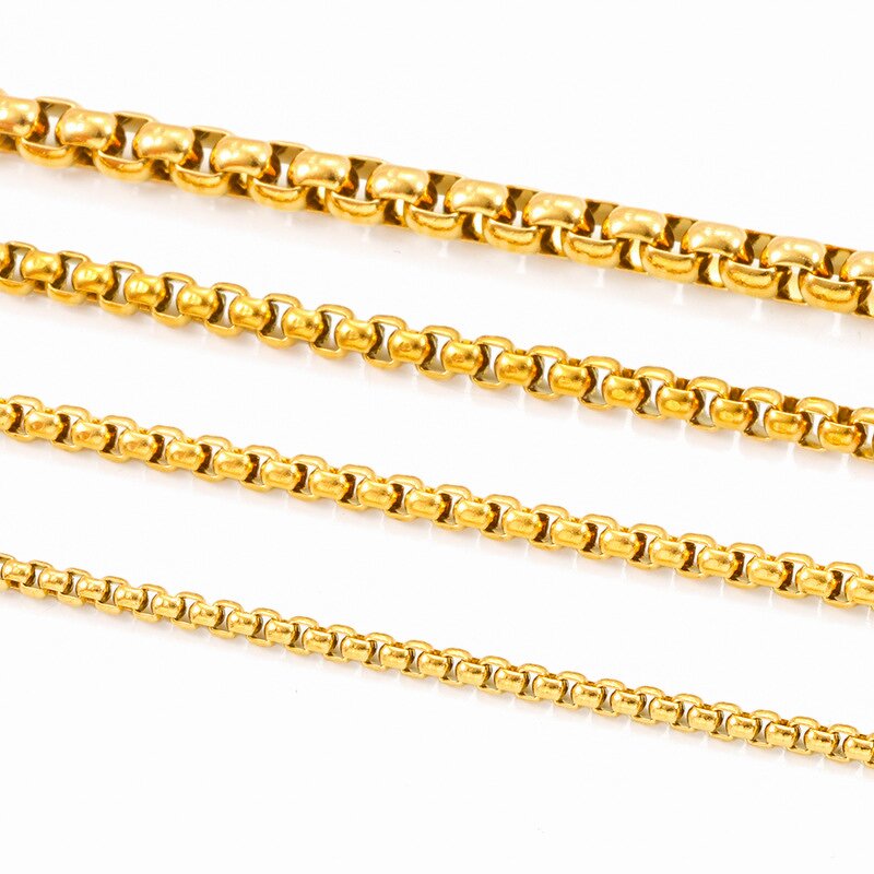 Metal Chains Manufacturer - OEM/ODM 18K Gold Color Stainless Steel Not Rusty for Purse