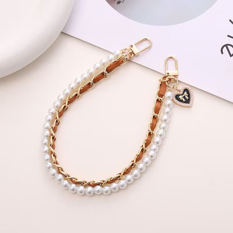 Strap Lanyard Manufacturer - OEM/ODM New Trendy Alloy with Leather Chain Decoration