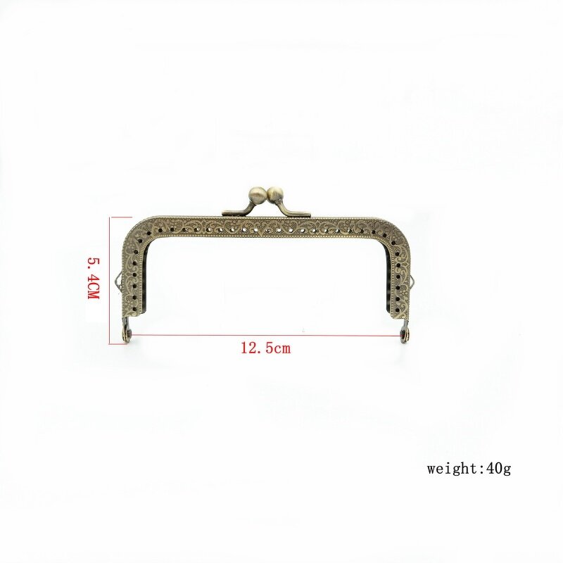 Metal Clasp Frame Factory - OEM/ODM 8.5-20cm Kiss Lock Metal Purse Frame Wallet Accessories