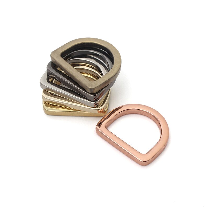 D Ring Belt Buckle Factory - OEM/ODM Custom Logo Zinc Alloy Flat for 20-38mm Webbing