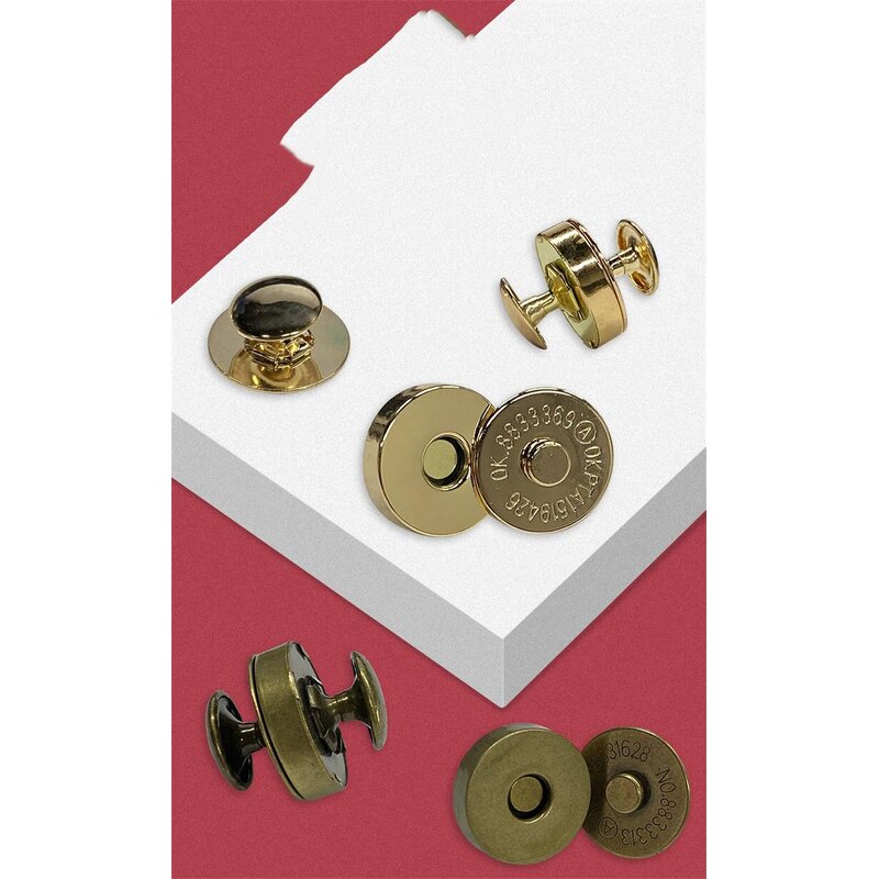 Metal Snap Fasteners Manufacturer - OEM/ODM Durable Eco-Friendly 18mm 14mm Round Strong Magnetic