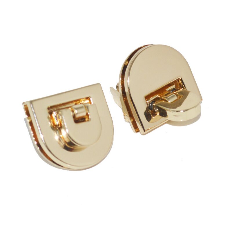 Metal Lock Factory - OEM/ODM Fashion Heart Shape Brush Brass for Women Leather Bag