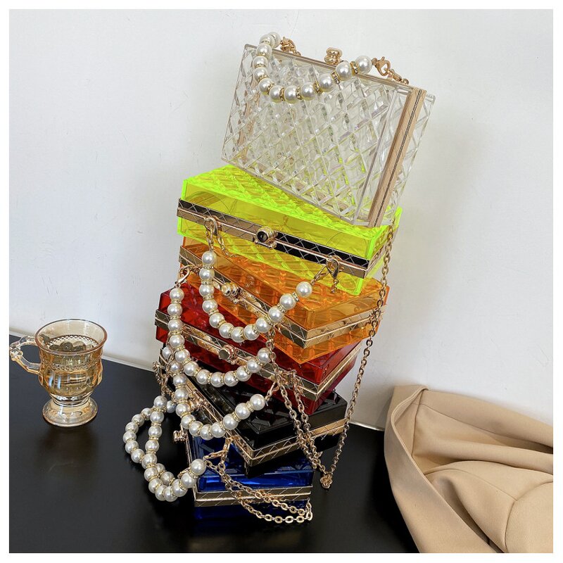 Acrylic Clear Purse Factory - OEM/ODM 2023 Fashion Cute Transparent Candy Crossbody Bag