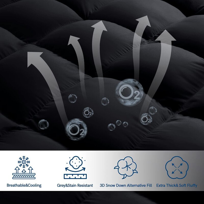 Mattress Topper Manufacturer - Queen Size Fluffy Microfiber Cooling