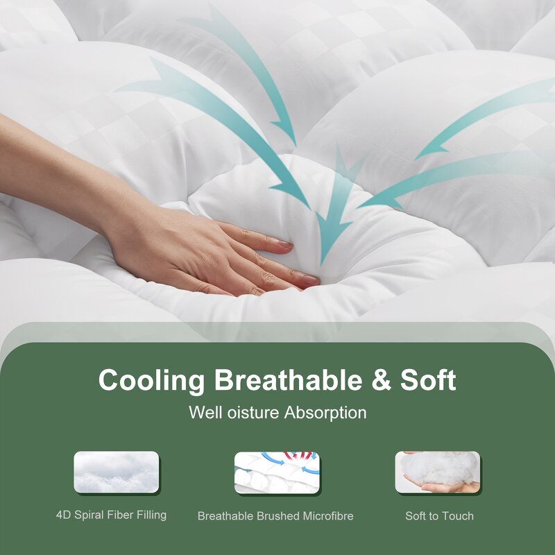 Mattress Topper Manufacturer - Soft Cooling Extra-Deep Pocket Overfilled