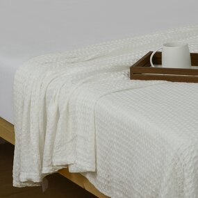 Cooling Blanket Factory - European Style Bamboo Fiber Waffle Texture