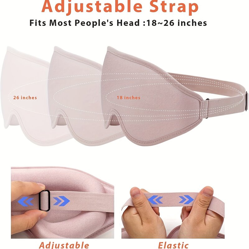 Sleeping Eye Mask Factory - Zero Eye Pressure Adjustable Strap New Design