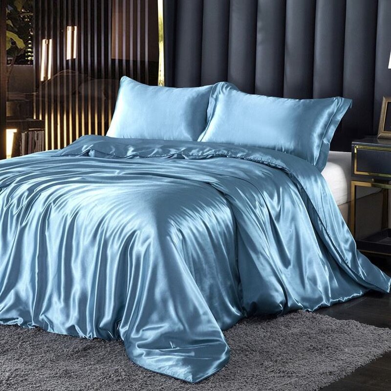 Bedding Set Factory - Custom Satin Pillowcase Duvet Cover Set
