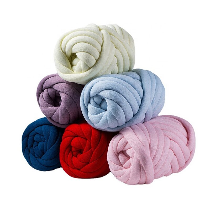 Chunky Tube Yarn Factory - Blend Cotton Anti-Static Melange Yarn