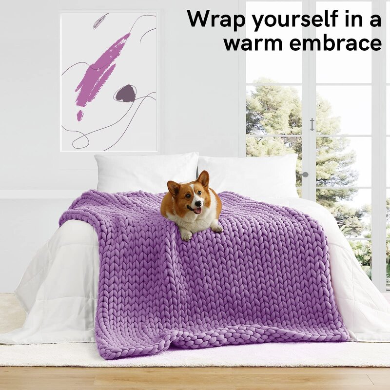 Weighted Blanket Factory - Custom Size Polyester Cable Knit