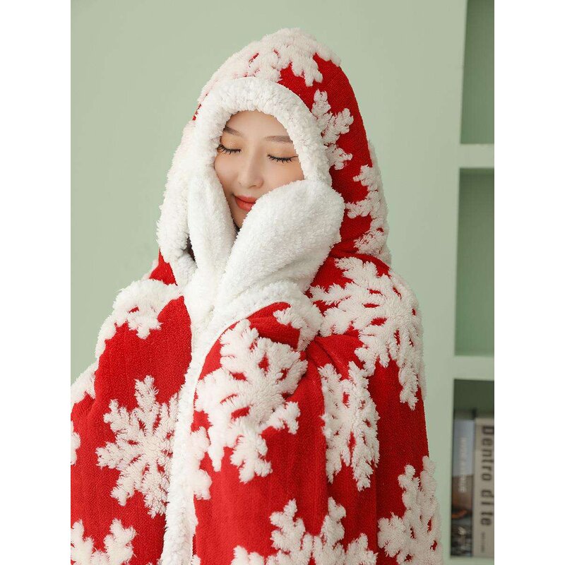 Hooded Blanket Manufacturer - Custom Logo Flannel Fleece for Kids Adults