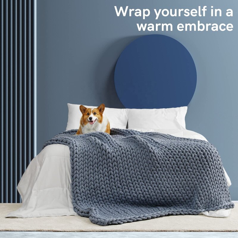 Weighted Blanket Factory - Recycled Polyester Handmade Chunky Knitted