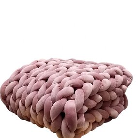 Weighted Blanket Supplier - Fleece Sherpa Carbon Velvet Hand Knitted