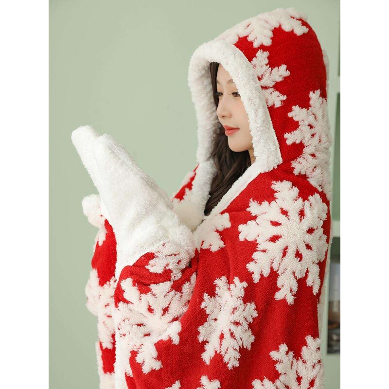 Hooded Blanket Manufacturer - Custom Logo Flannel Fleece for Kids Adults