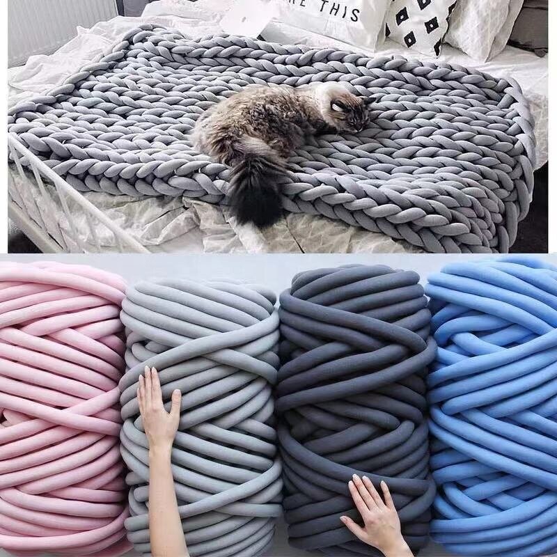 Chunky Knit Blanket Manufacturer - Handmade Cotton Weighted Throw