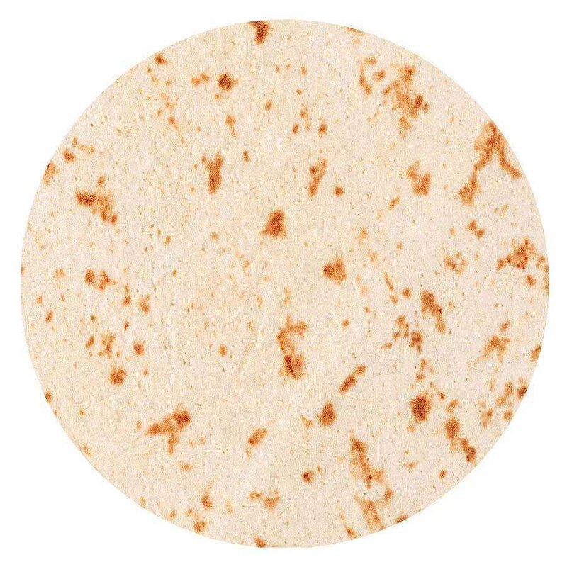 Tortilla Blanket Manufacturer - Hot Sale Custom Printing Funny Soft Round