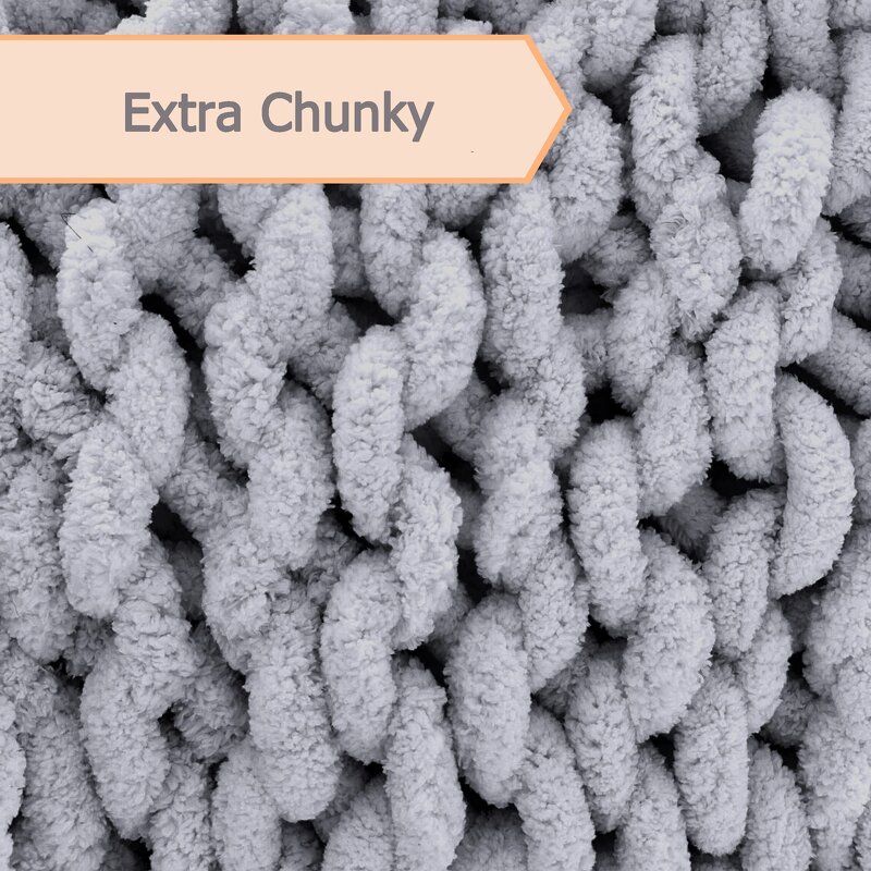 Knitted Blanket Supplier - Luxury Chunky Chenille Handmade Crochet