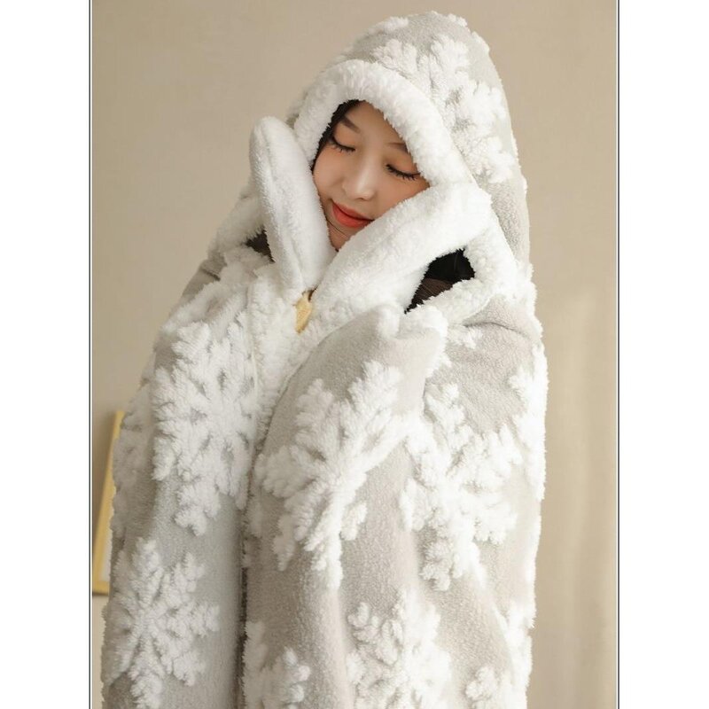 Hooded Blanket Manufacturer - Double Sided Flannel Animal Halloween