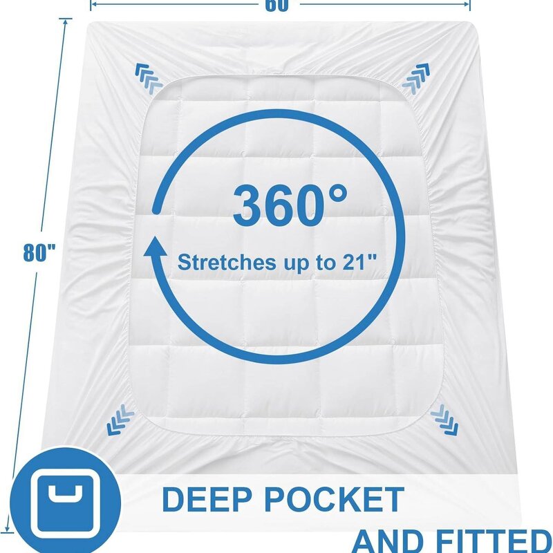 Mattress Cover Manufacturer - Queen Size Cotton Top Cooling Bed Mat