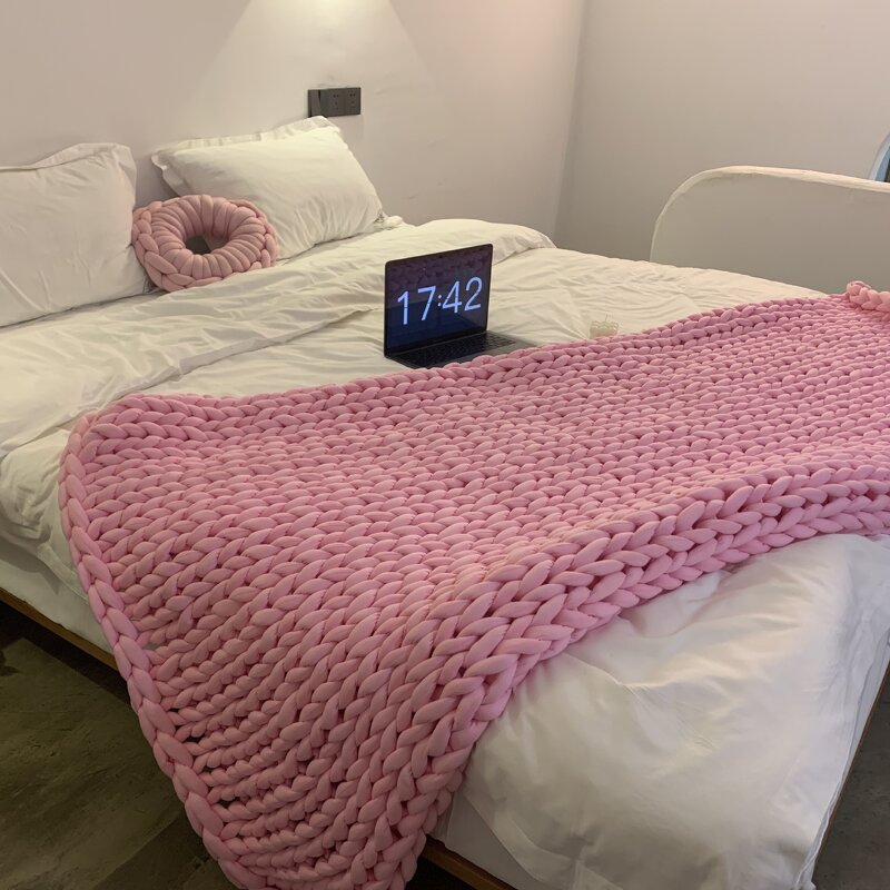 Weighted Blanket Factory - Travel Breathable Cable Knitted