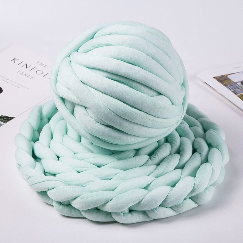 Tube Yarn Manufacturer - Fuzzy Vegan Braid Polyester Cotton Blend