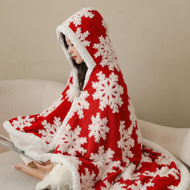 Hooded Blanket Manufacturer - Custom Logo Flannel Fleece for Kids Adults