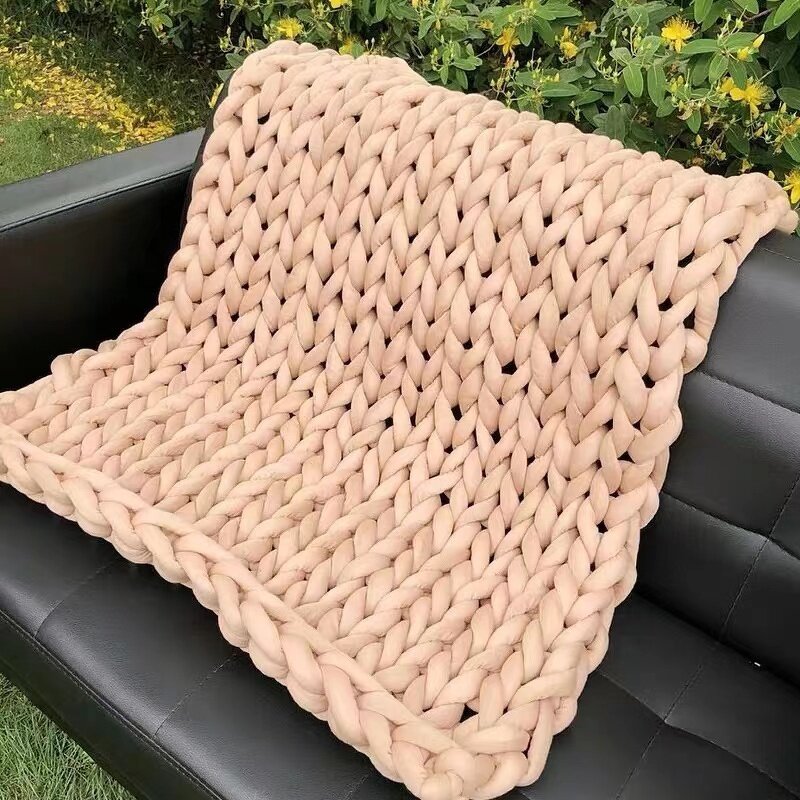Weighted Blanket Supplier - Fleece Sherpa Carbon Velvet Hand Knitted