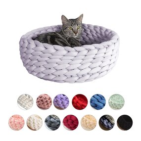Pet Kennel Manufacturer - Handmade Knit Puppy Kitten Cave Sleeping Bag