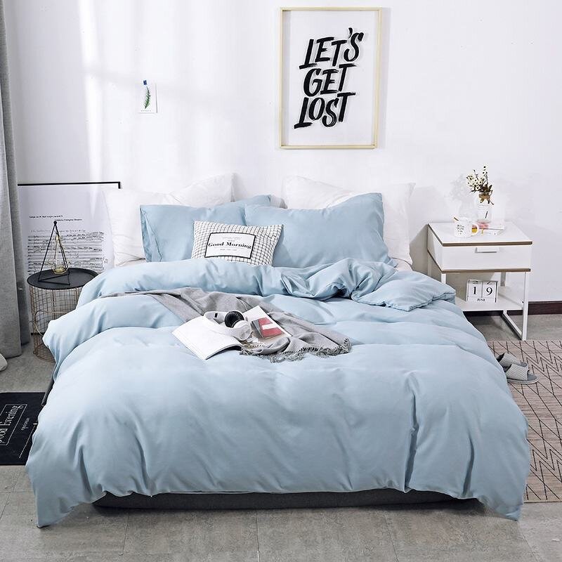 Duvet Cover Set Factory - Luxury Solid Color Modern 3 Piece Set