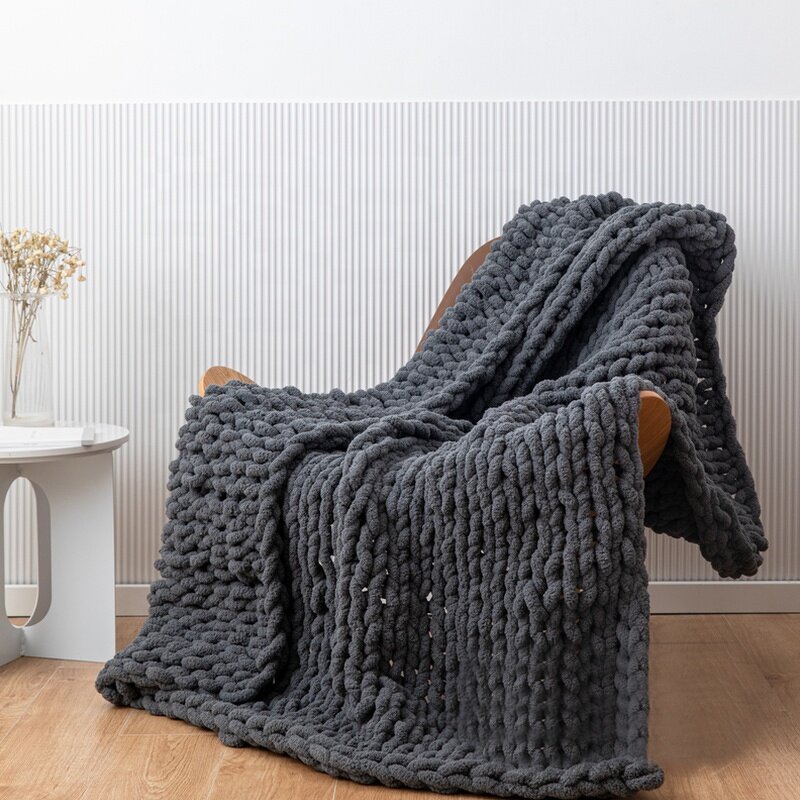 Chenille Blanket Manufacturer - Hypoallergenic Washable Hand Knitted