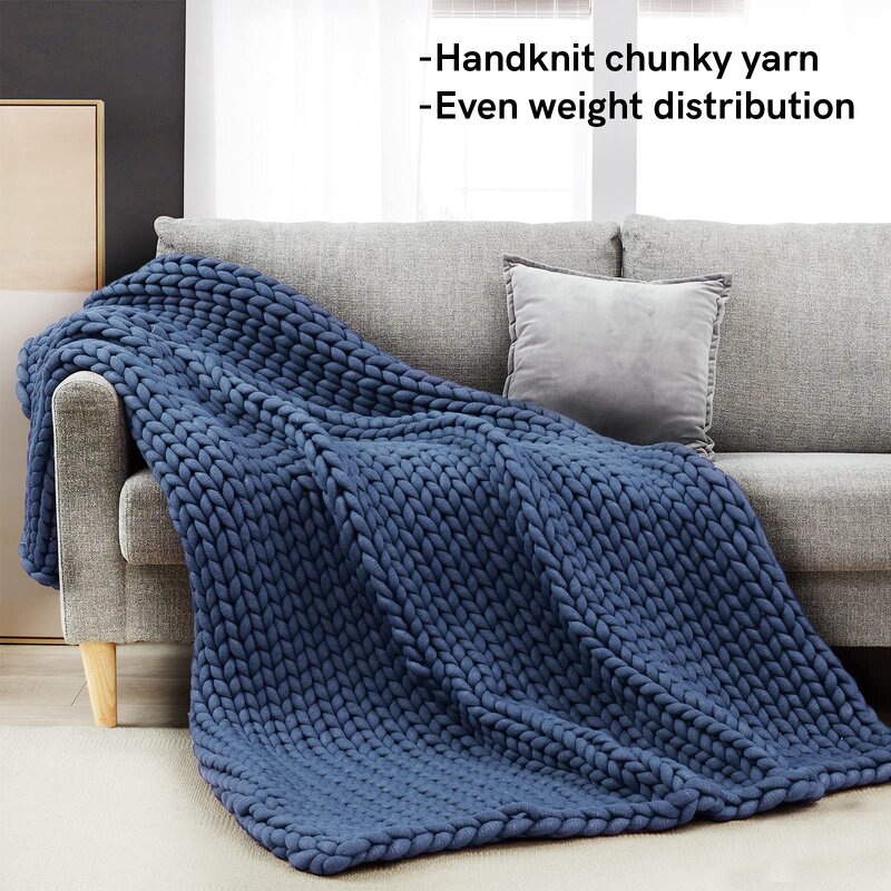 Weighted Blanket Factory - Recycled Polyester Handmade Chunky Knitted