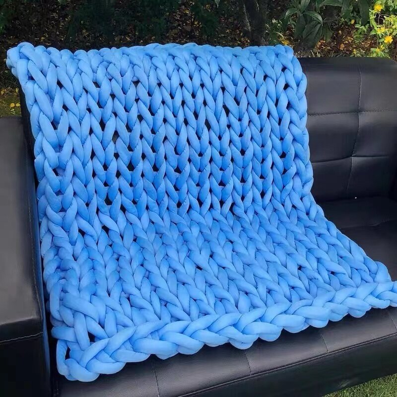 Weighted Blanket Supplier - Fleece Sherpa Carbon Velvet Hand Knitted
