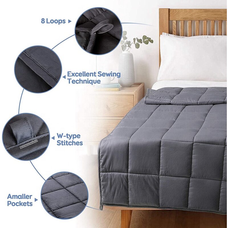 Weighted Blanket Cover Supplier - Mink Cover 10lbs 15lbs Custom Size