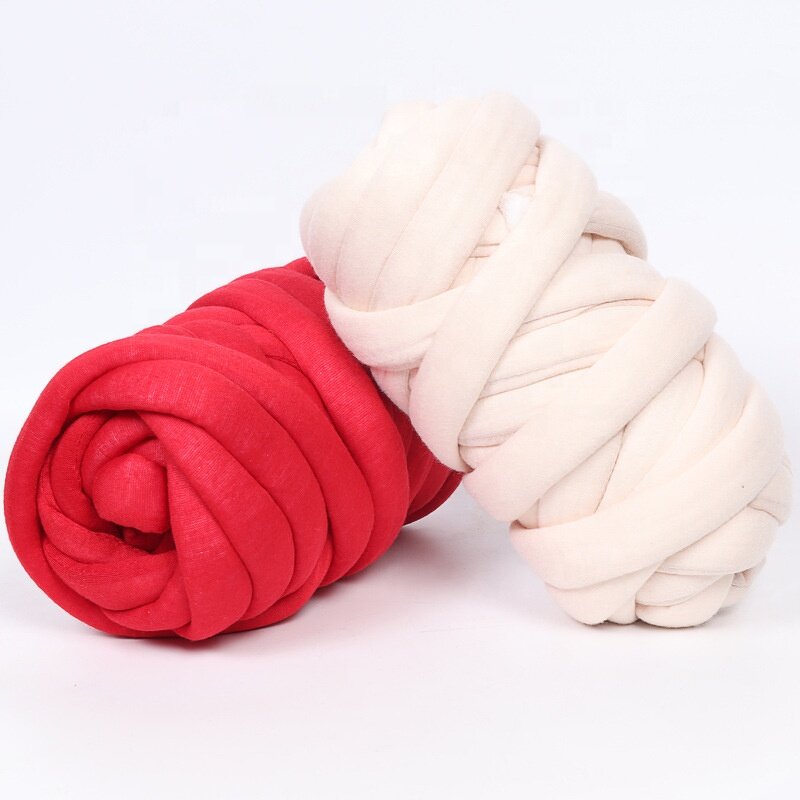 Chunky Tube Yarn Factory - Giant Velvet Cotton Blended DIY Yarn