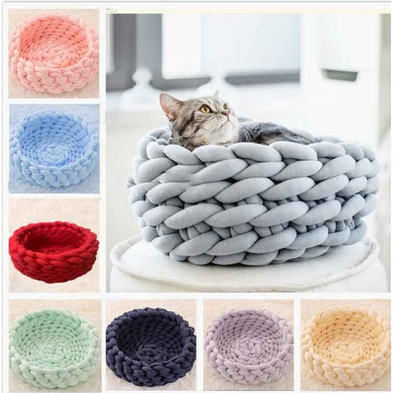 Pet Kennel Manufacturer - Handmade Knit Puppy Kitten Cave Sleeping Bag