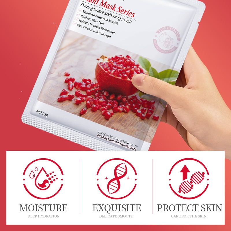 Facial Mask Factory - Bulk Pomegranate Extract Moisturizing Firming