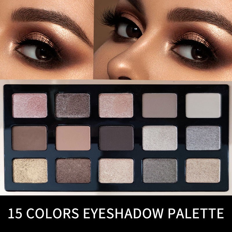 Eyeshadow Set Supplier - OEM 15 Color Bright Pigmented Glitter