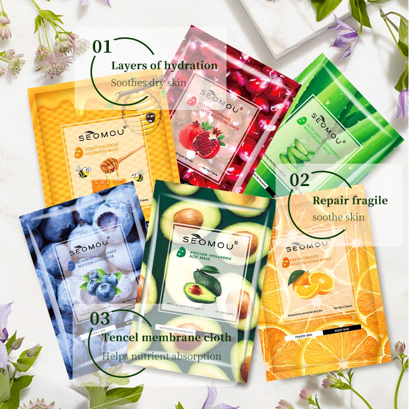 Face Sheet Mask Factory - OEM Korean Green Tea Fruit Honey Moisturizing