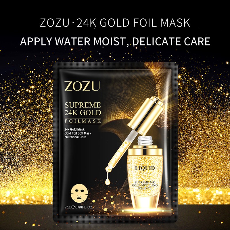 Gold Foil Mask Supplier - OEM Private Label 24k Collagen Organic
