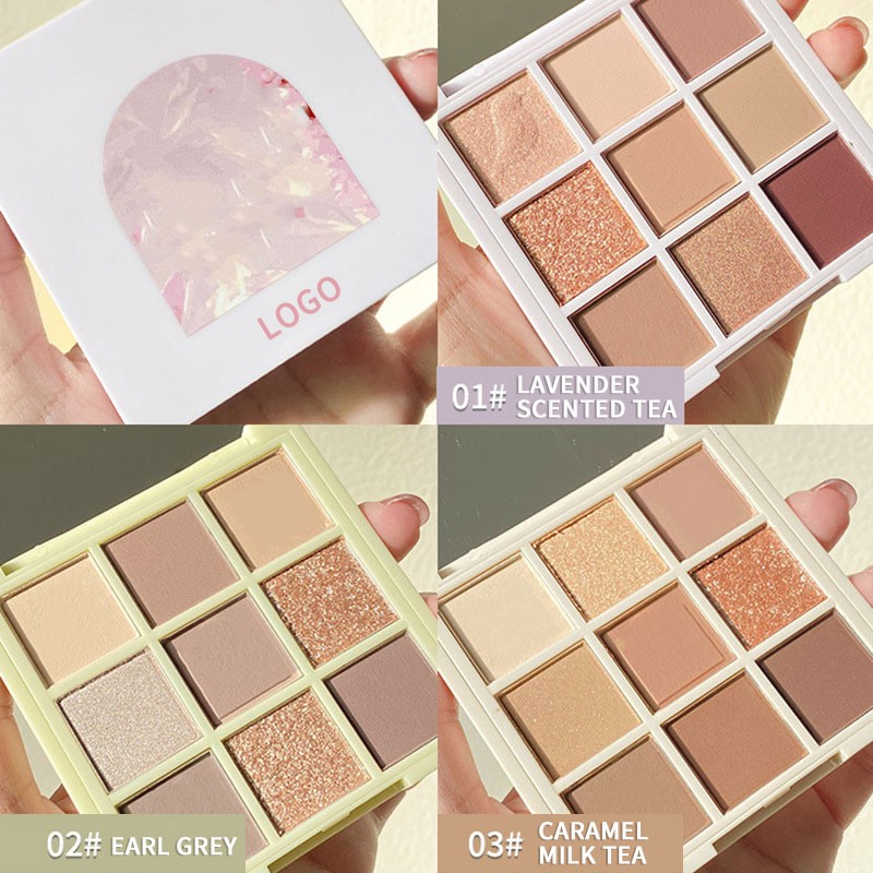 9 Color Eyeshadow Factory - Bulk ODM Matte Lasting Earth Color