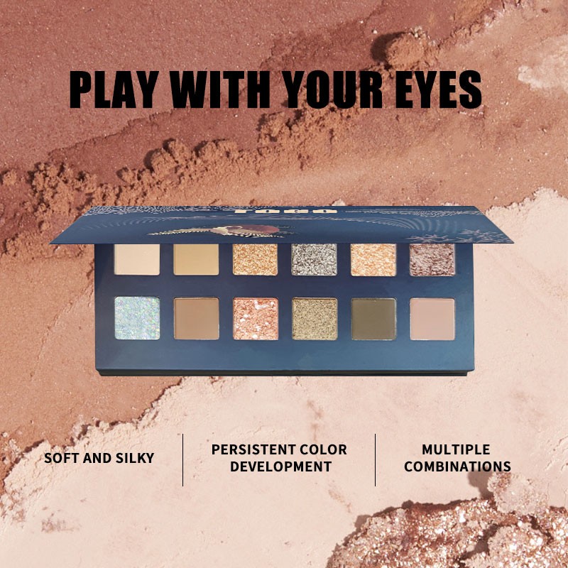 Eyeshadow Palette Factory - OEM Customized 12 Color Pigmented Orange