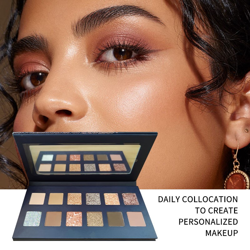 Eyeshadow Palette Factory - OEM Customized 12 Color Pigmented Orange